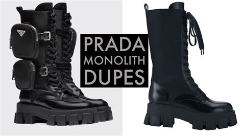 prada sandal dupe|prada boots with pouch dupe.